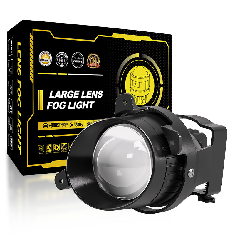 3 Inch Fog lens LADA 3-Slanted-Bracket White color / 3 colors high-low 4 modes IP67