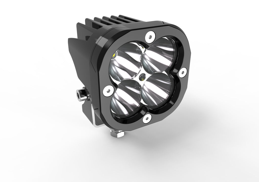 4-LED Off-Road Beast: 360° Adjustable Vehicle Work Light for Trucks & SUVs White light with Amber cover PW-41