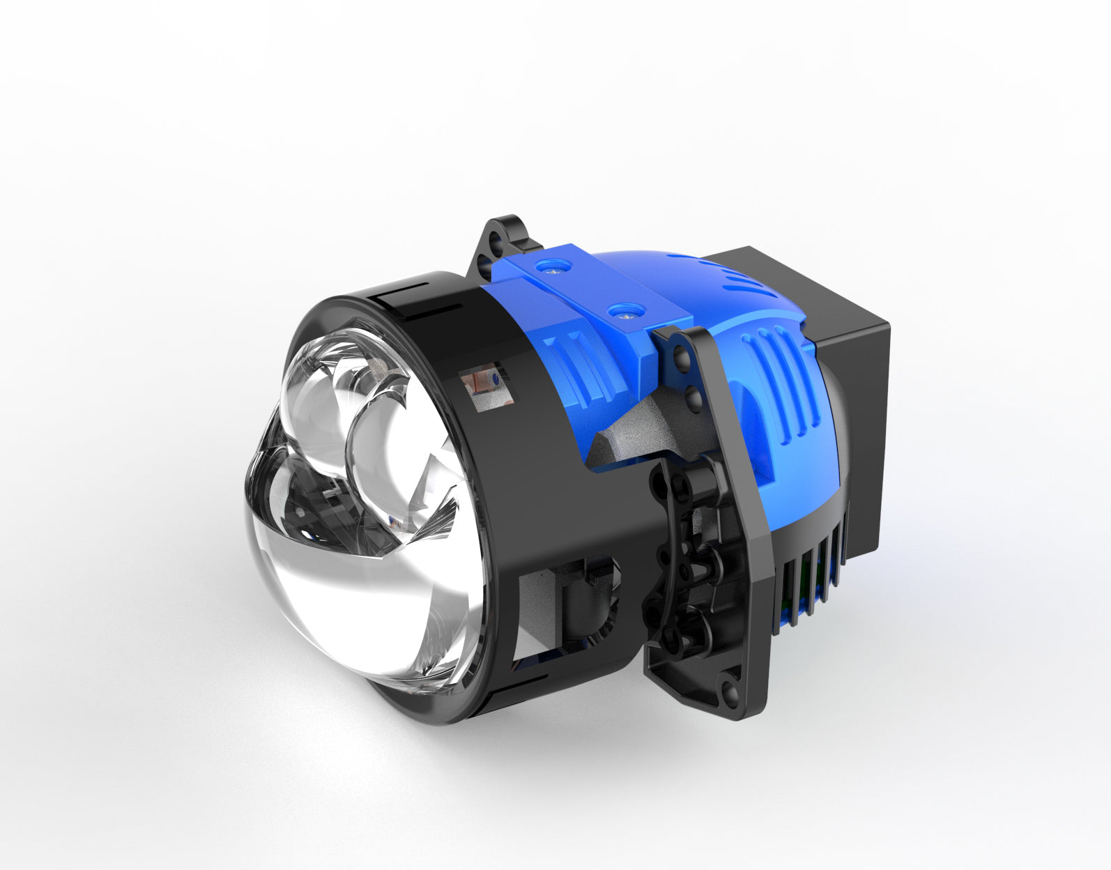 3 Inch 2 Reflectors 2 Strong Laser Bi-LED Projector Lens Hi/Lo Beam High Power Output Universal 6000K