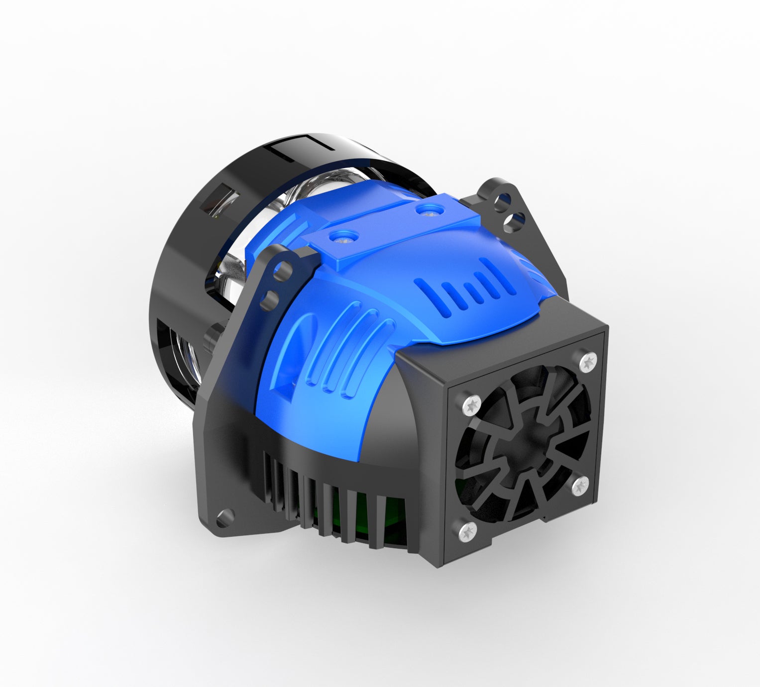 3 Inch 2 Reflectors 1 Laser Bi-LED Projector Lens Hi/Lo Beam High Power Output Universal 6000K