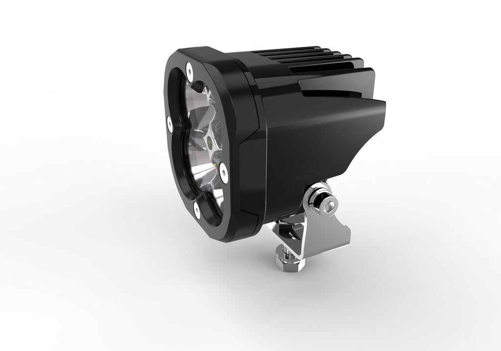 4-LED Off-Road Beast: 360° Adjustable Vehicle Work Light for Trucks & SUVs White light with Amber cover PW-41