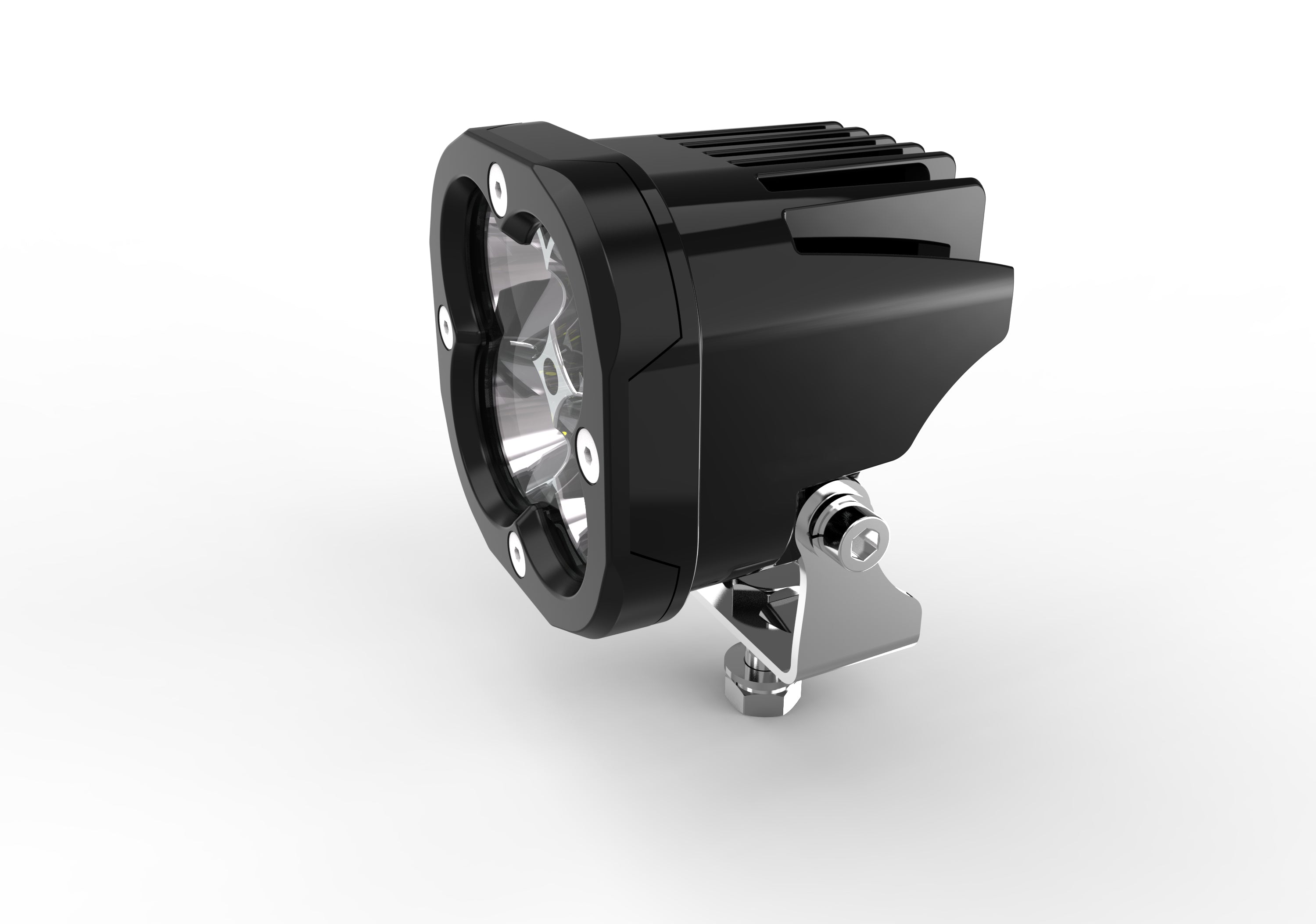 4-LED Off-Road Beast: 360° Adjustable Vehicle Work Light for Trucks & SUVs White light with Amber cover PW-41