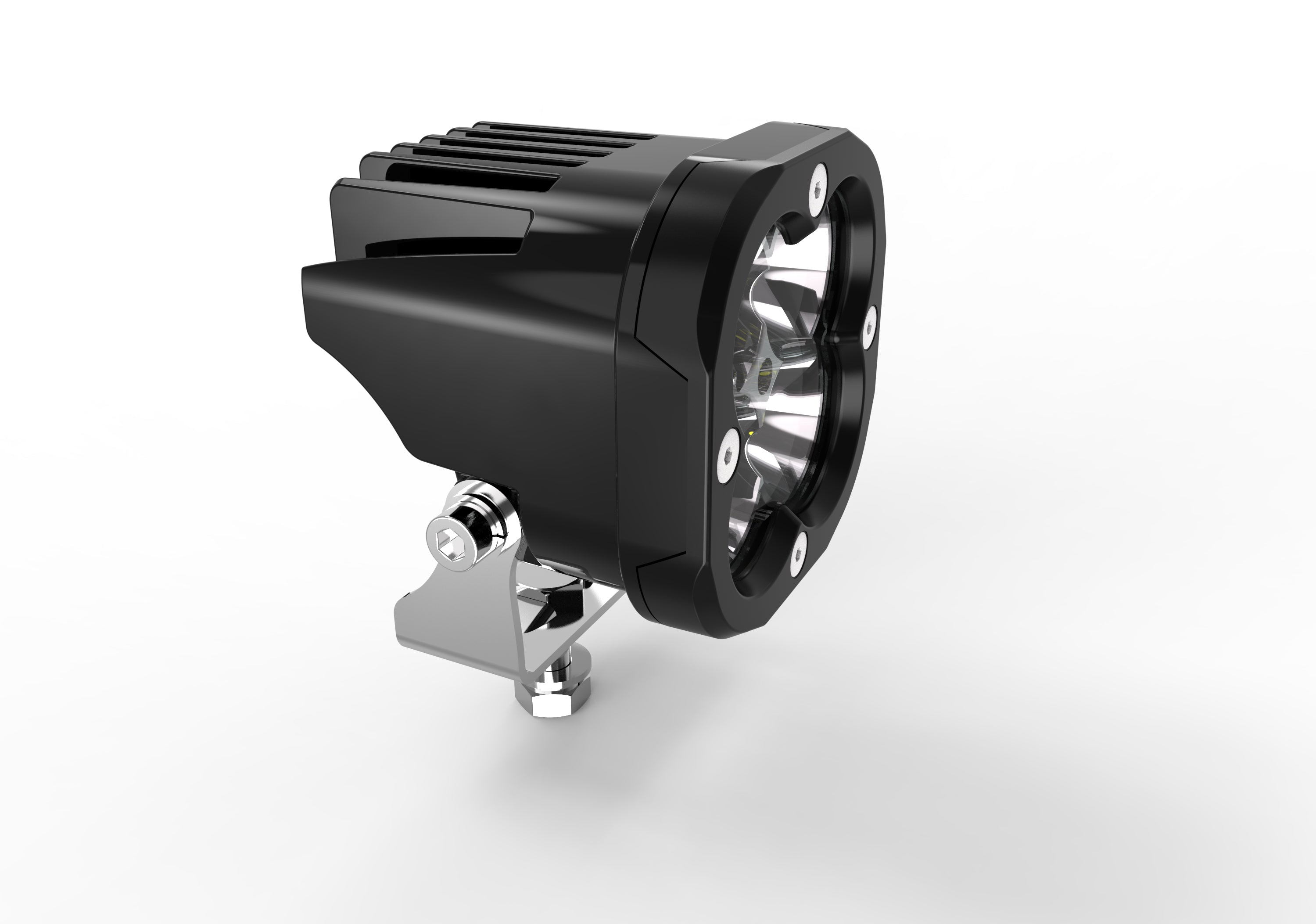 4-LED Off-Road Beast: 360° Adjustable Vehicle Work Light for Trucks & SUVs White light with Amber cover PW-41