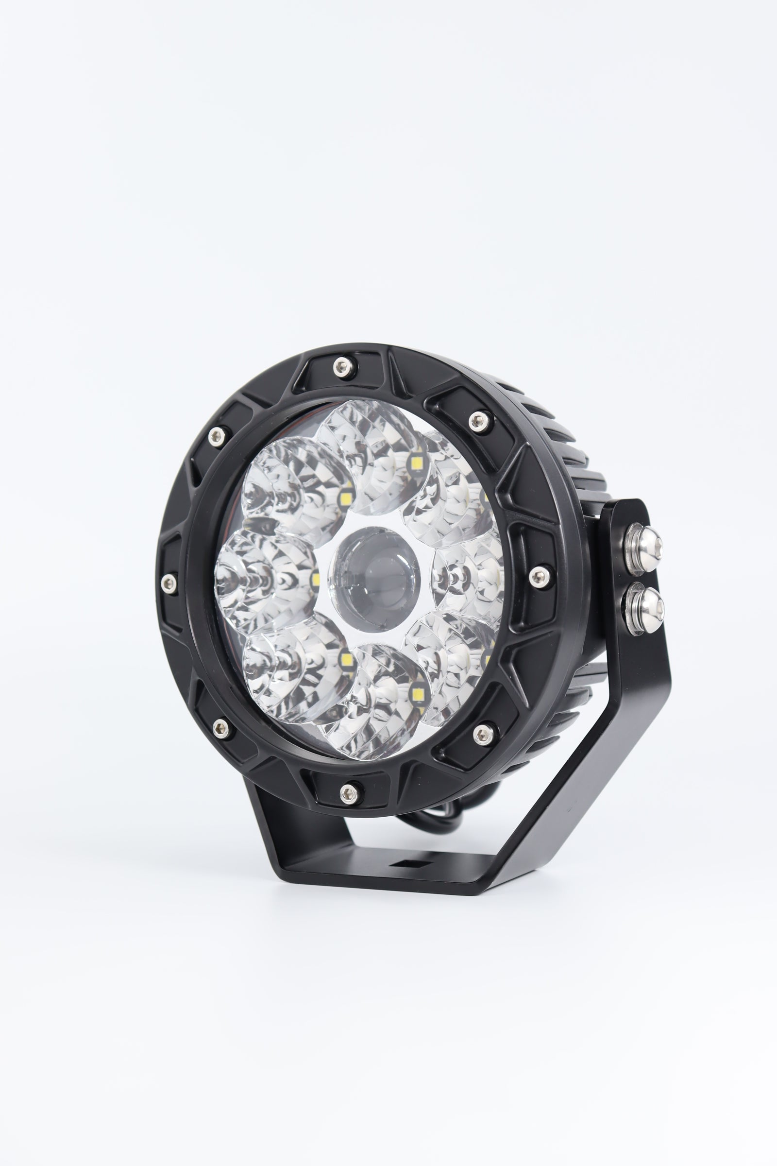 5.5" 8-LED with Center Spot Lens Work Light | Flood-Ring Combo for ATV & Trucks & Tractors