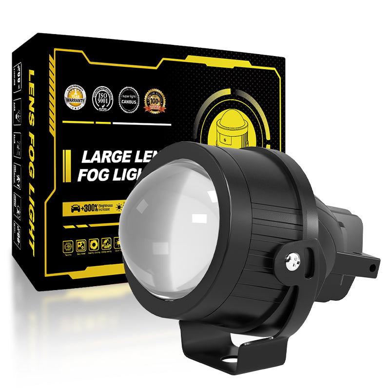 3 Inch Fog lens White color / 3 colors high-low 4 modes with U-Bracket IP67